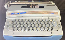 Vintage Blue Smith Corona Coronet Super 12 Electric Typewriter Tested And Works