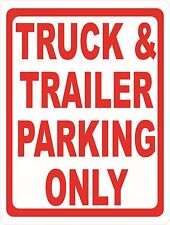 Truck Trailer Parking Only Sign. Size Options. Semi Trucks Tractor Trailers