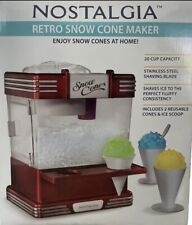 Nostalgia Retro Table-top Snow Cone Maker Makes 20 Icy Treats Shaved Ice - New