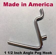 50 Pack Angle 1 12 Metal Peg Garage Hanger Hooks. 18 To 14 Inch Pegboard
