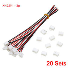 20 Set Jst Xh2.54mm 3 Pin Connector Plugs With Wires 150mm 24awg Kd