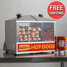 Commercial Electric Bun Hot Dog Steamer Food Warmer Cooker Countertop Machine