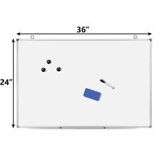 Magnetic Dry Erase Board Whiteboard 36 X 24 Inches Silver Aluminium Frame