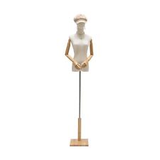 Female Mannequin Torso Dress Form Clothing Display Model Body Stand With Hea...