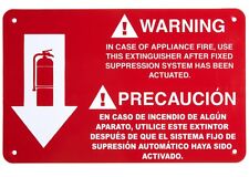 Buckeye Class K Kitchen Fire Extinguisher Sign 7x11 Vinyl Sticker 