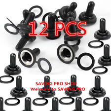 12 Pcs 12mm Toggle Switch Waterproof Rubber Resistance Boot Cover Cap Us Stock