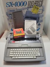 Brother Sx-4000 Lcd Digital Display Electronic Typewriter Tested Box Manual Ribb