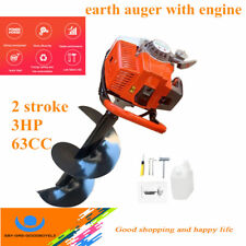 2-stroke Post Hole Digger Borer 63cc Fence Ground Earth Auger Drill Bit