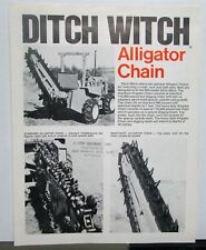 1976 Ditch Witch Alligator Chain Specifications Construction Sale Brochure
