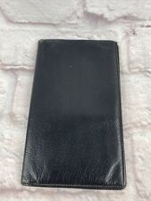 Vintage Black Leather Pocket Daytimer Antique Calf Senior Size Canada 4 X 7