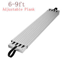 Aluminum Work Plank Adjustable Work Platform 6-9ft 440lb Capacity Scaffold Plank