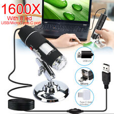 Usb 1600x Zoom Digital Microscope Camera Endoscope Magnifier For Phonepctablet