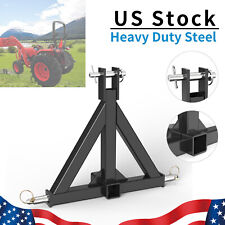 3 Point 2 Trailer Receiver Hitch Tow Drawbar Category 1 Tractor Adapter