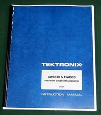 Tektronix Awg510 Awg520 User Manual Comb Bound Protective Plastic Covers