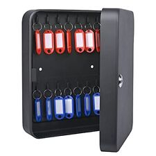 Inchoco Key Cabinet Wall Mount 28 Key Hooks Tags Key Box With Key Lock St...