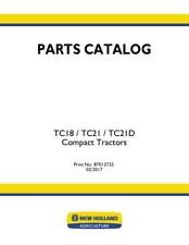 New Holland Tc18 Tc21 Tc21d Compact Tractor Parts Catalog Pdfusb - 87013732