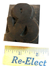 Early Wood Type Ampersand 2 C1890s Bk 800