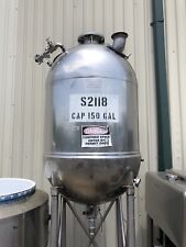 Stainless Steel Pressure Vessel Tank Storage Water Chemical Fuel Beer Brewing