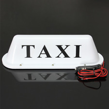 1 Magnetic Taxi Cab Roof Top Illuminated Sign Topper Car 12v Waterproof Cab Roof
