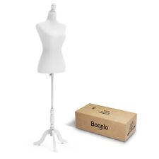 Female Dress Form Pinnable Mannequin Body Torso With Wooden Tripod Base Stand...
