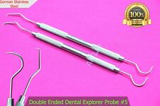 2 Each Dental Explorer Probe 5 Dental Pick Scaler Double Ended Dental Tool