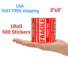 2x3 Fragile Stickers 1 Roll 500pcs Fragile Label Sticker Handle With Care