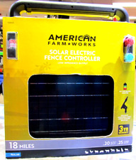 American Farm Works 18 Miles Solar Electric Fence Controller 1568526 New