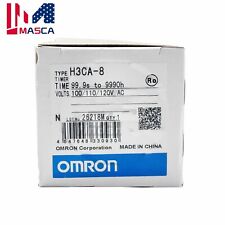 New In Box For Omron Timer H3ca-8 H3ca8 100110120vac 1 Year Warranty