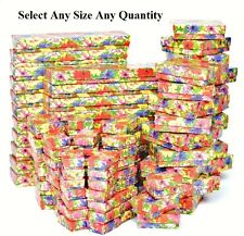 Cotton Filled Jewelry Boxes Floral Gift Boxes For Jewelry Lot Of 2050100500pc