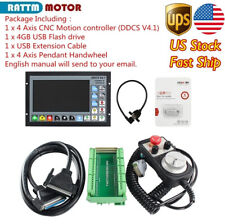 Us4 Axis Cnc Offline Motion Controller Ddcs V4.1 Kitmpg Handwheel With E-stop