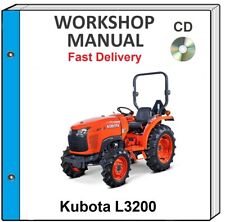 Kubota L3200 Tractor Service Repair Workshop Manual On Cd