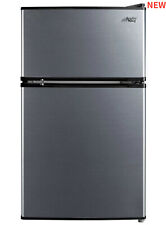 Fashion 3.2 Cu Ft Two Door Compact Refrigerator Freezerstainless Steel E-star