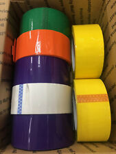 10 Rolls 2 X110 Yds Purple White Yellow Orange Green Packing Shipping Tape 2mil