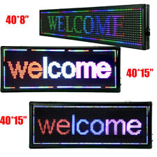 Led Sign Programmable Led Sign Indoor Scrolling Message Board 40 X 15 40x8