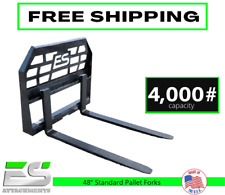 42 Pallet Forks Skid Steer Quick Attach 42 Blades 4000 Lb Free Shipping