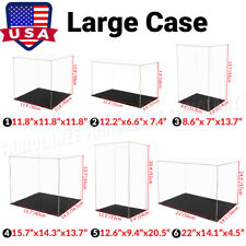 Large Acrylic Display Case Clear Box Dustproof Diecast 118 Action Figures Cabin