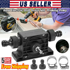 Hand Electric Drill Drive Self Priming Pump Water Oil Transfer Small Pumps Home