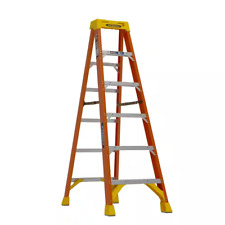 6 Ft. Fiberglass Step Ladder With 300 Lbs. Load Capacity Type Ia Duty Rating
