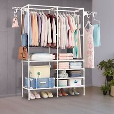 Clothes Rack Wardrobe Hanger Garment Storage Stand Closet Organizer Heavy Duty