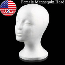Female Styrofoam Foam Manikin Head Mannequin Wig Glasses Hat Display Stand Head