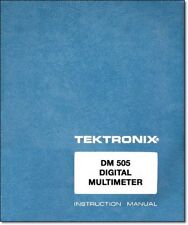 Tektronix Dm 505 Instruction Manual W11x17 Foldouts Plastic Covers