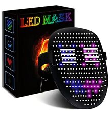 Led Programmable Changing Full Face Mask Bluetooth App Control Halloween Cosplay