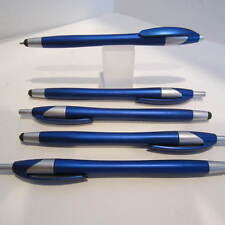 Lot Of 5 Terzetti Slim Hidden Conductive Tip Ballpoint Pens- Blue