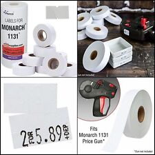 White Pricing Labels For Monarch 1131 Price Gun - 1 Sleeve 20000 Blank Marking