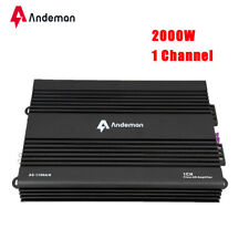 2000w Car Amplifier 1 Ch Monoblock Stereo Audio Subwoofer Class Ab Bluetooth