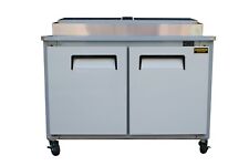 48 New Us-madetwo 2 Door Refrigerated Pizza Salad Prep Table Restaurant