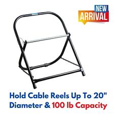 Folding Cable Caddy Stand Electrical Wire Spool Dispenser For Pulling Reel Roll