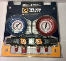 Yellow Jacket 46010 Brute Ii Manifold Only 3-18 Gauges R-22 404a 410a