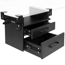 Corner Clamp-on Under Desk Drawer And Shelf System Office Accessory Holder F...