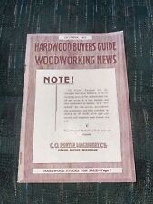 1927 Hardwood Catalog C.o. Porter Machinery Grand Rapids Michigan